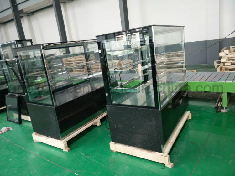 Right-Angle Glass Door Cake Display Chiller Pastry Refrigerator Cake Cooler with High Quality