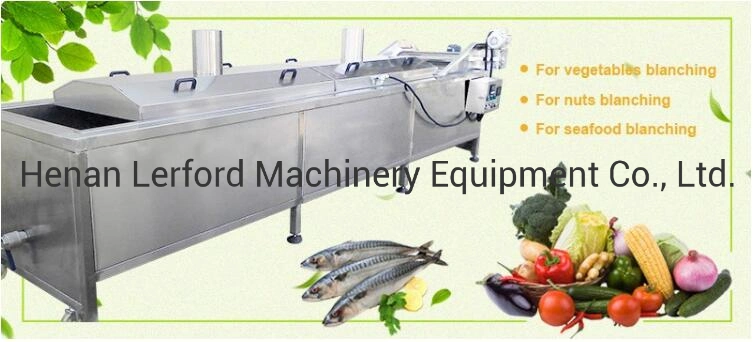 Automatic Vegetable Fruit Processing Line Fruit Vegetable Blanching Machine