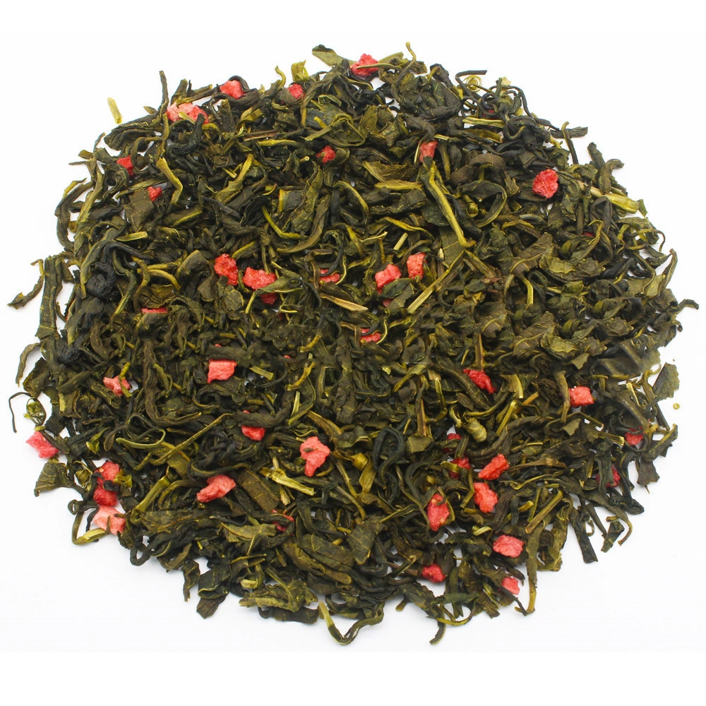 Natural Paper Cup Instant Tea Strawberry Green Fruit Tea