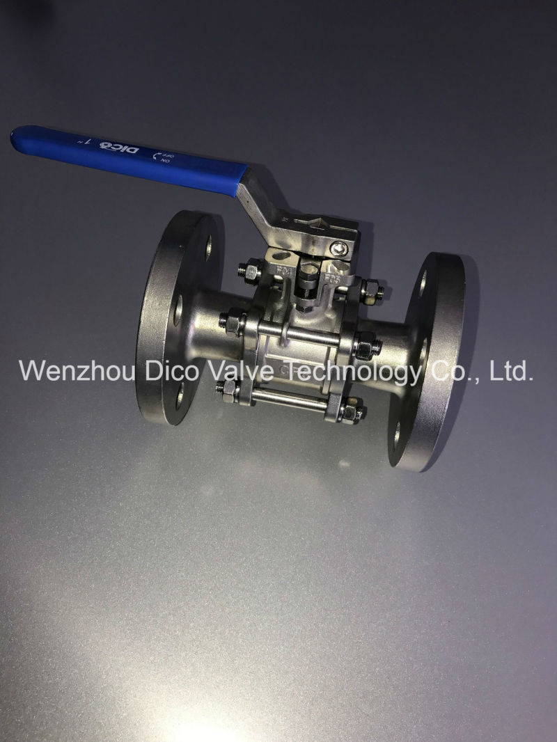 3PC Floating API Stainless Steel Flange Ball Valve with Handle