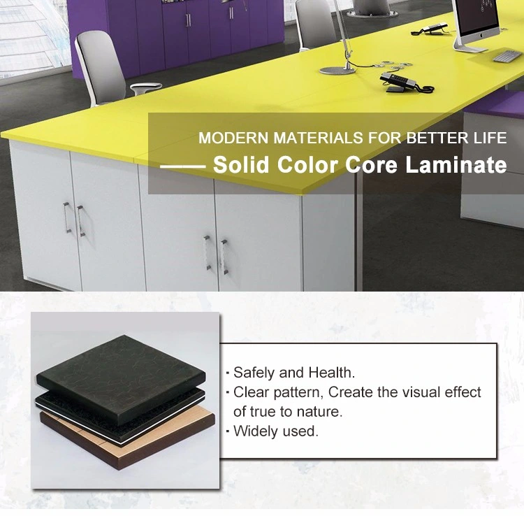 Heat Resistant Double Finish 2 Faces Color Solid Color Core Compact Laminate Board