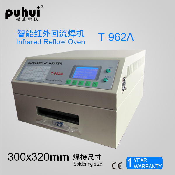 T962A Reflow Oven, Desktop Reflow Oven, Infrared Reflow Oven, BGA IrDA Welder, SMT Reflow Oven, Infrared IC Heater Puhui T962A