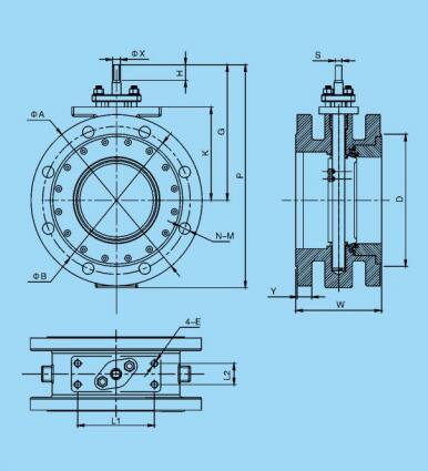 Stainless Steel Lug Type Flange Butterfly Valve
