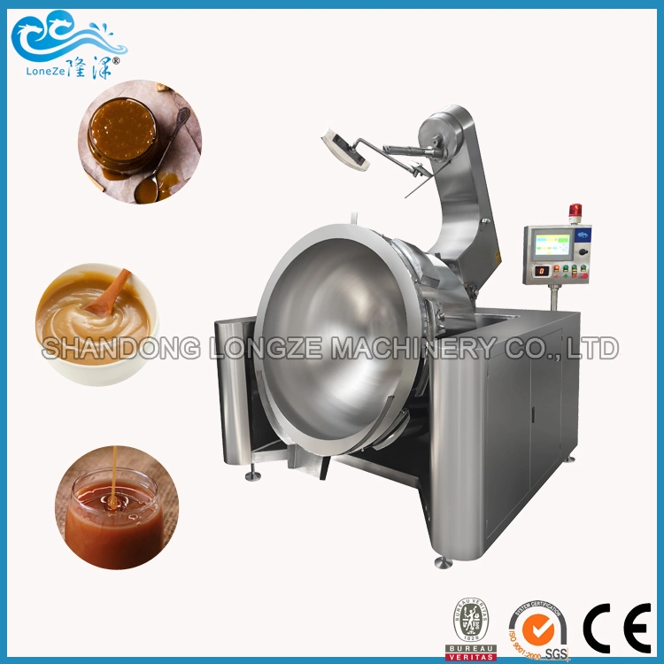 Cheap Price Sugar Caramel Food Cooking Mixer Machine LPG Cooking Kettle with Mixer Automatic Cooking Machine