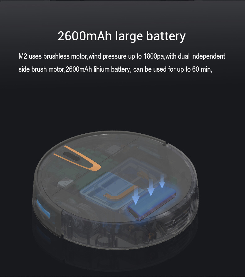 M2 Robot Vacuum Cleaner Household Items Cleaner Robot vacuum Cleaner Automatic 2020 Vacuum Cleaner Handheld Floor Cleaner Machine Sweeper