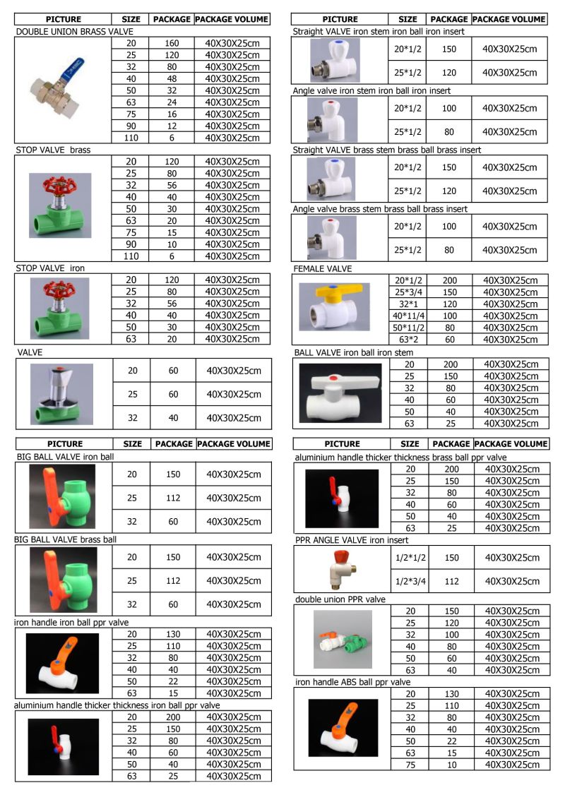 Hb-5023 Wholesale Ball Valve DN15 Ball Valve Manufacturer Ball Valve Water PP-R Valve