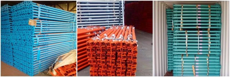 60 / 48mm Adjustable Scaffolding Shoring Props Used Steel Props