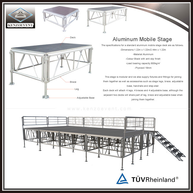 Outdoor Event Mobile Stage Platform Aluminum for Sale