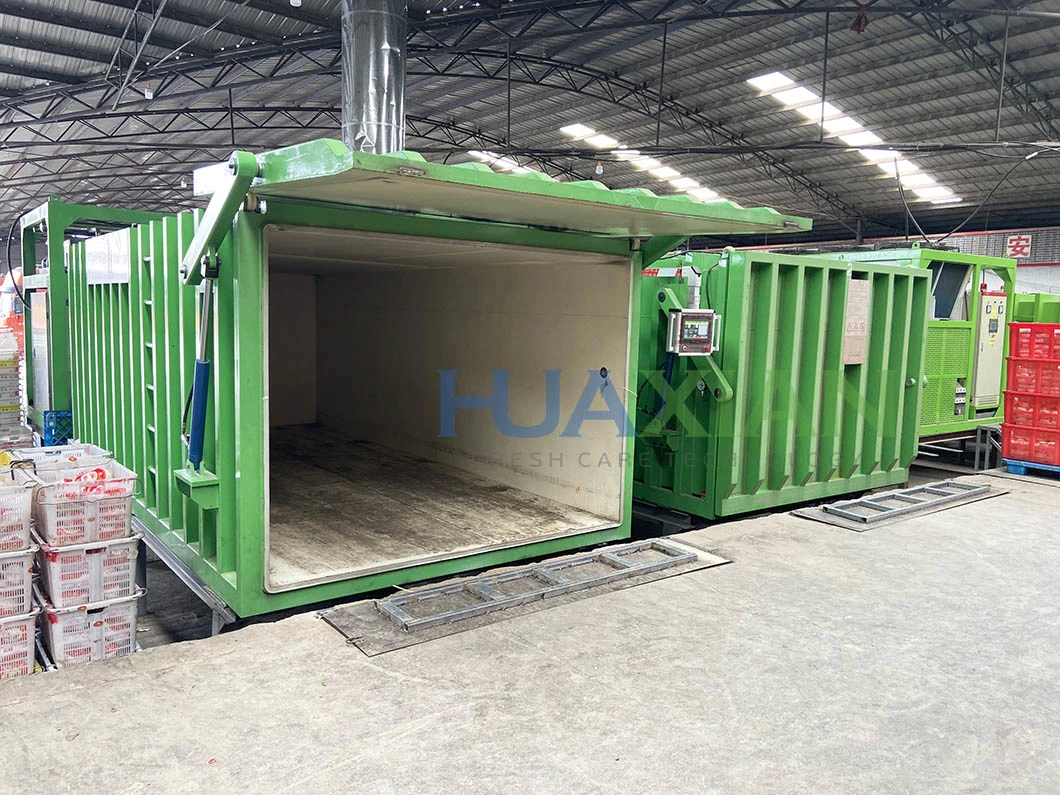 6 Pallets Double Chambers Vacuum Cooling Machine for Farm, Condensing Compressor Unit Cooler