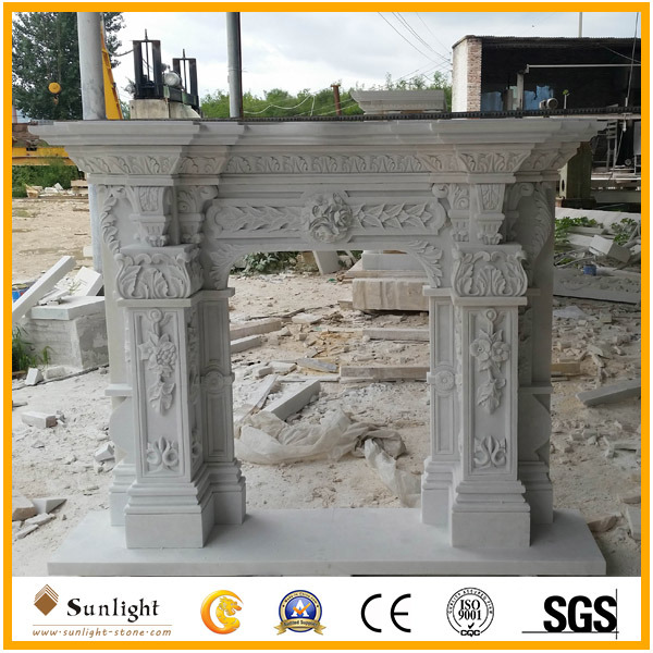 Granite Fireplace/Fireplace Mantel/Stone Carving/Marble Fireplace