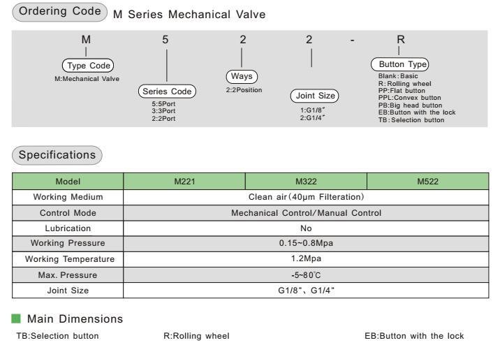 MOV221-Pb Mechanical Air Control Manual Valve