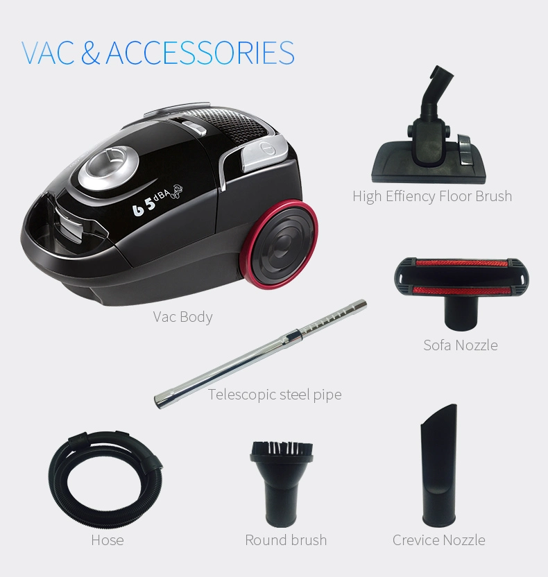 Lower Noise Canister Home Vacuum Cleaner Aaca ERP2