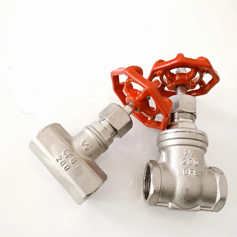 Stainless Steel 2PC Spring Thread Check Valve