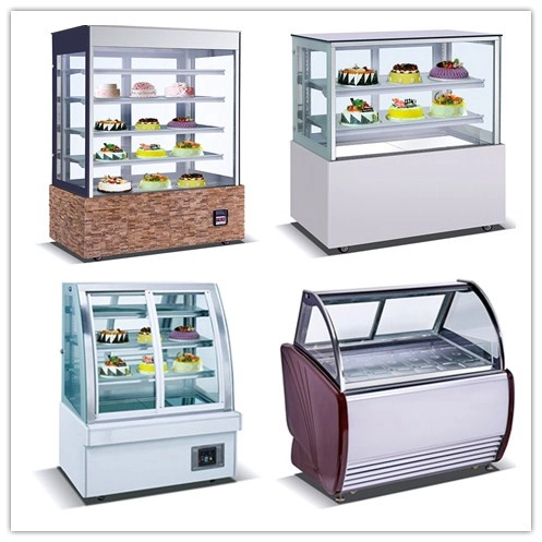 Kitchen Equipment Cooler Refrigerator Cake Bread Pizza Display Showcase