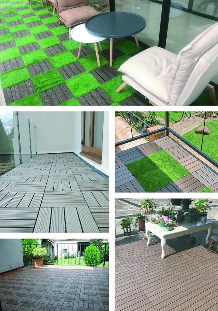 Quick and Easy Installation Slip Resistant Color Stable No Painting Garden Composite Deck Tile