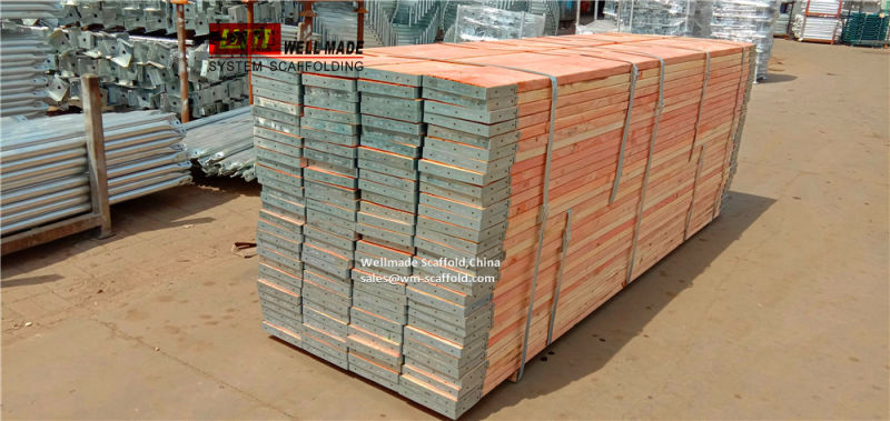 BS2482 Timber Scaffold Boards with End Bands Wooden Scaffolding Planks