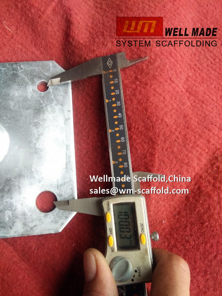 995mm Adjustable Hollow Scaffolding Base Jack (OD34X4.0mm)