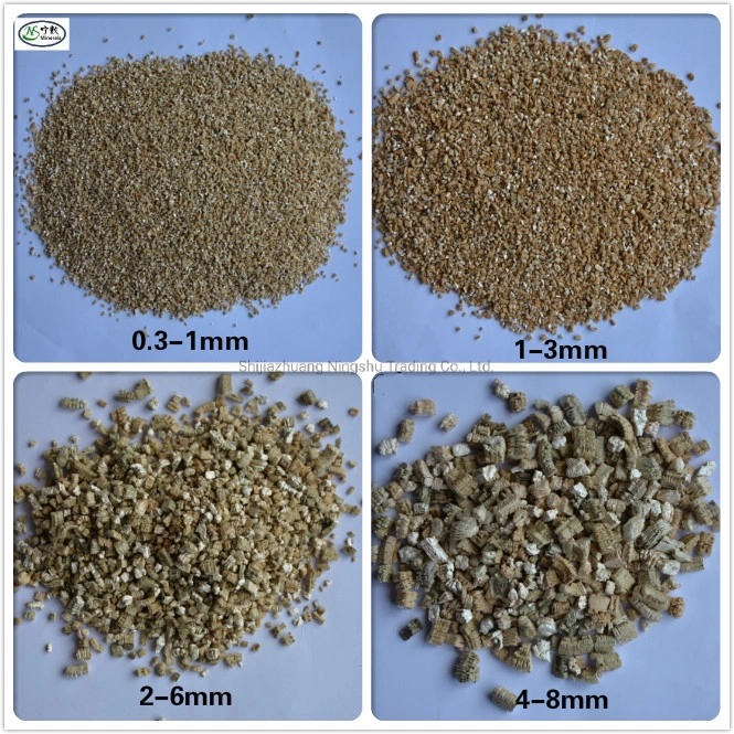 Fireproof Materials Expanded (Exforated) Vermiculite for Manufacturing Light Concrete