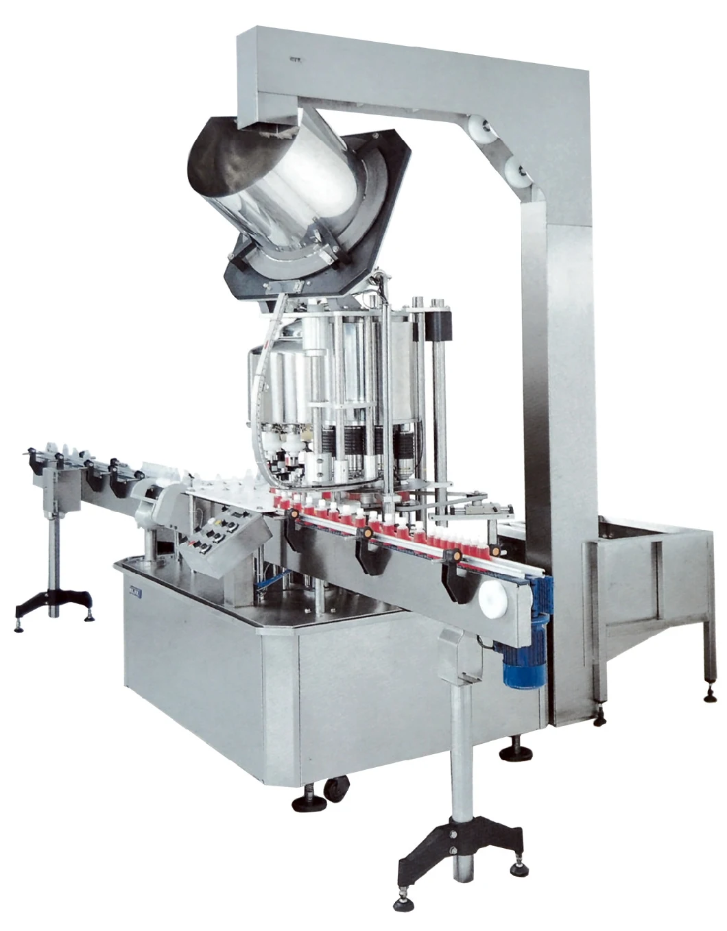 Soy Sauce Vinegar Vacuum Self-Flow Filling Capping Two-in-One Machine (S-ZZGF)