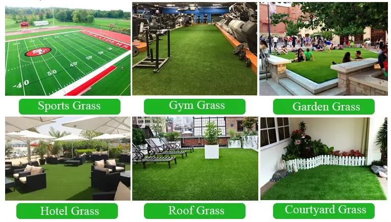 Chinese Artificial Grass Landscape, Interlocking Artificial Grass