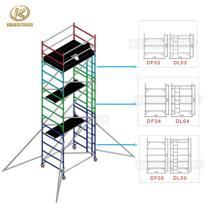 Cheap Aluminum Safety Portable Scaffolding System