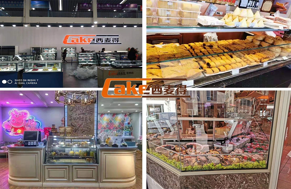 Cake Display Refrigerator/Bakery Countertop Showcase/Small Pastry Cold Cooler Cabinet/Bread Fridge