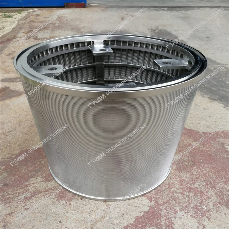 Water Treatment Rotary Drum Screen Wedge Wire Filtrition From Outside to Inside