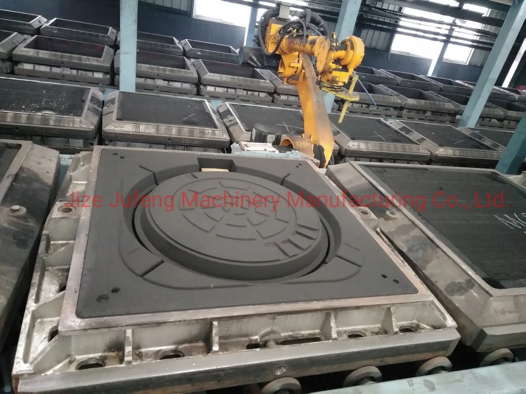 Ductile Iron Manhole Cover and Frame Jufeng Foundry Moulding Line Casting