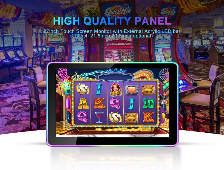 27 Inch with Side LED Bar Open Frame Projected Capacitive Touch Screen Film Monitor