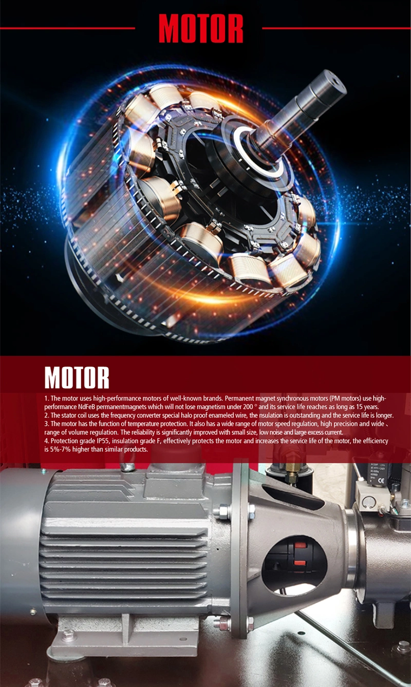 11kw 15HP Integrated Screw Air Compressor 380V 50Hz 415V 50Hz Portable Air Compressor for Car Washing