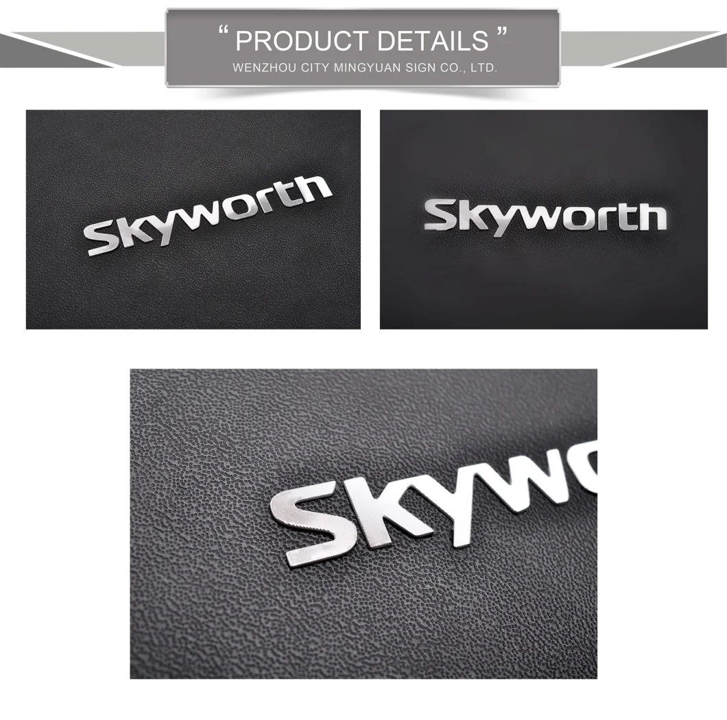 New Products Separate Aluminum Sticker Label Metal Logo Metallic Sticker Aluminum Label