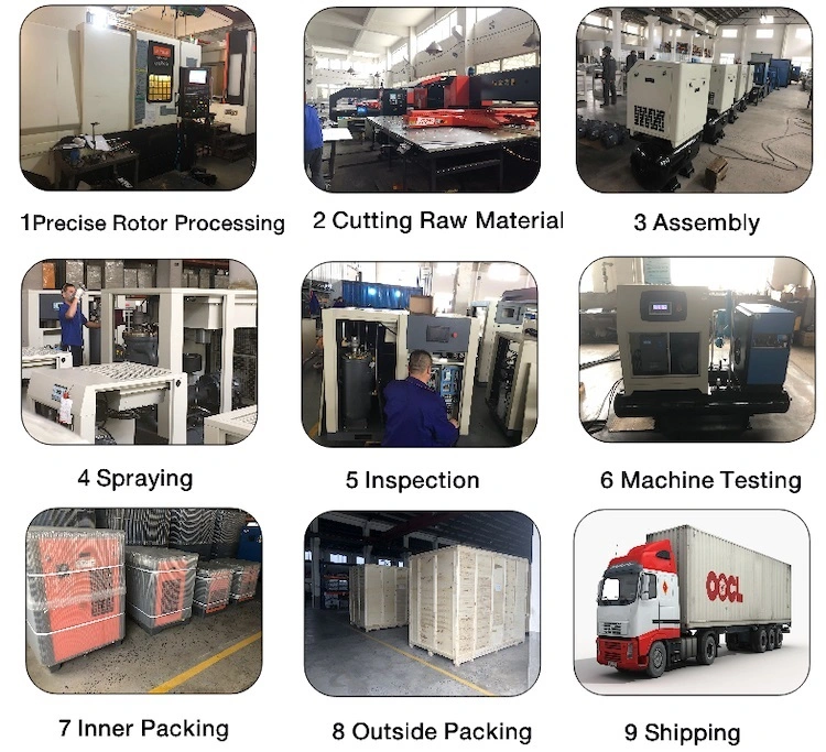 Construction 400cfm New Condition Air Cooling Belt Drive Screw Air Compressor Belt Drive Screw Air Compressor