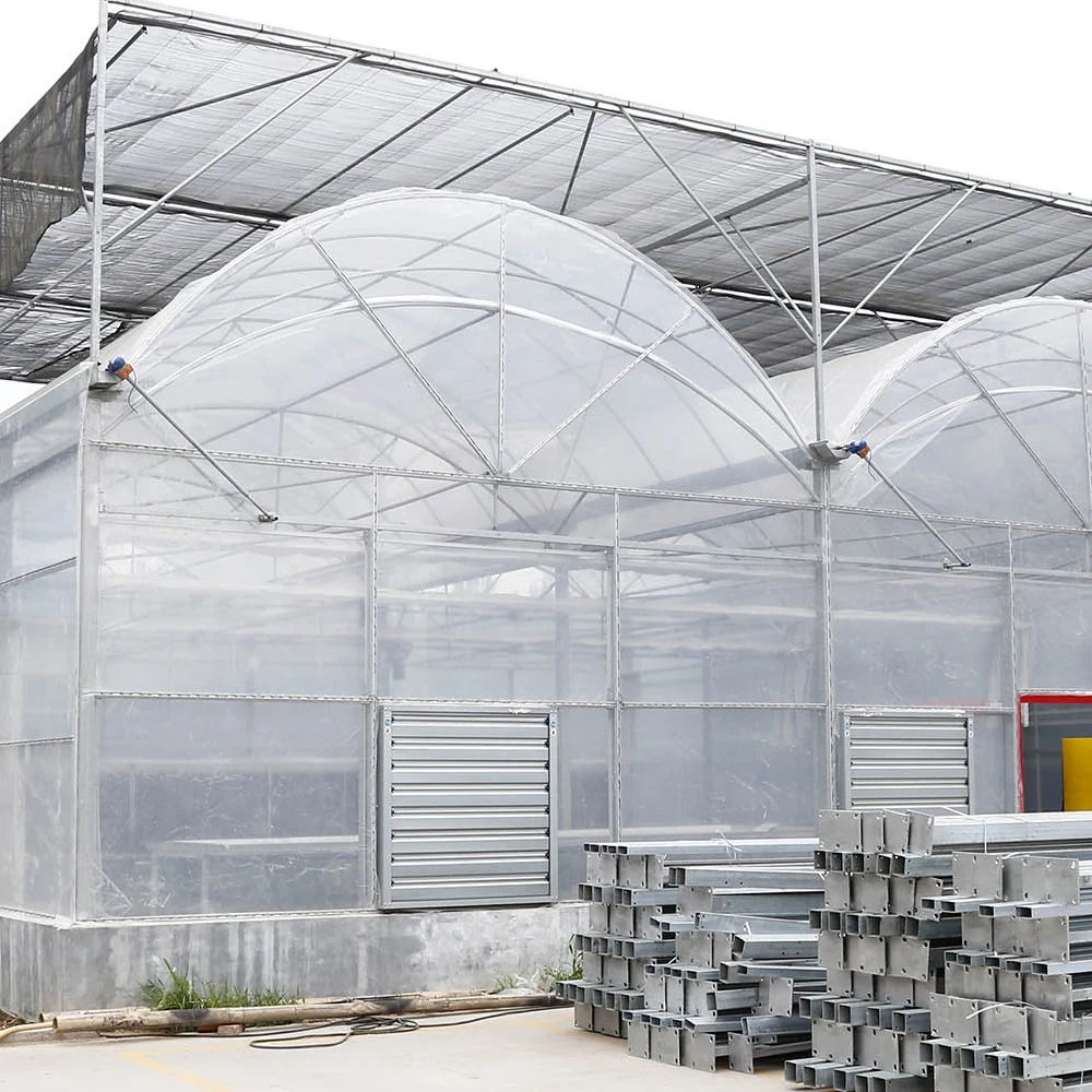 Commercial Multi-Span Plastic Po Film Greenhouse for Garden Products