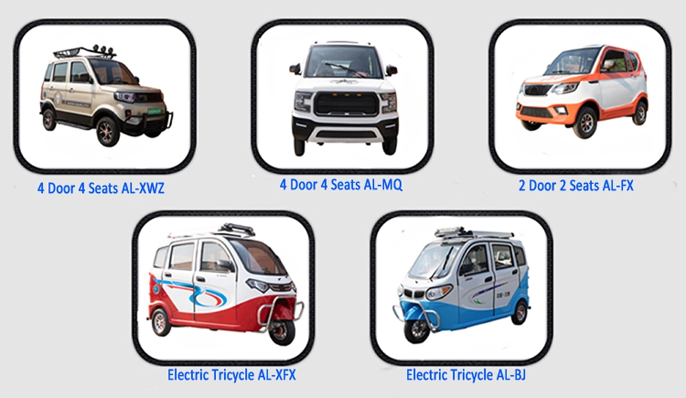 Electric Motor Taxi Car 4 Seats Mini Electric Car for Sale Made in China