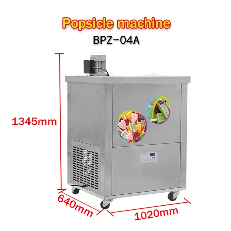 Ce Finamac Type Ice Lolly Lollipop Popsicle Machine with 4 Molds