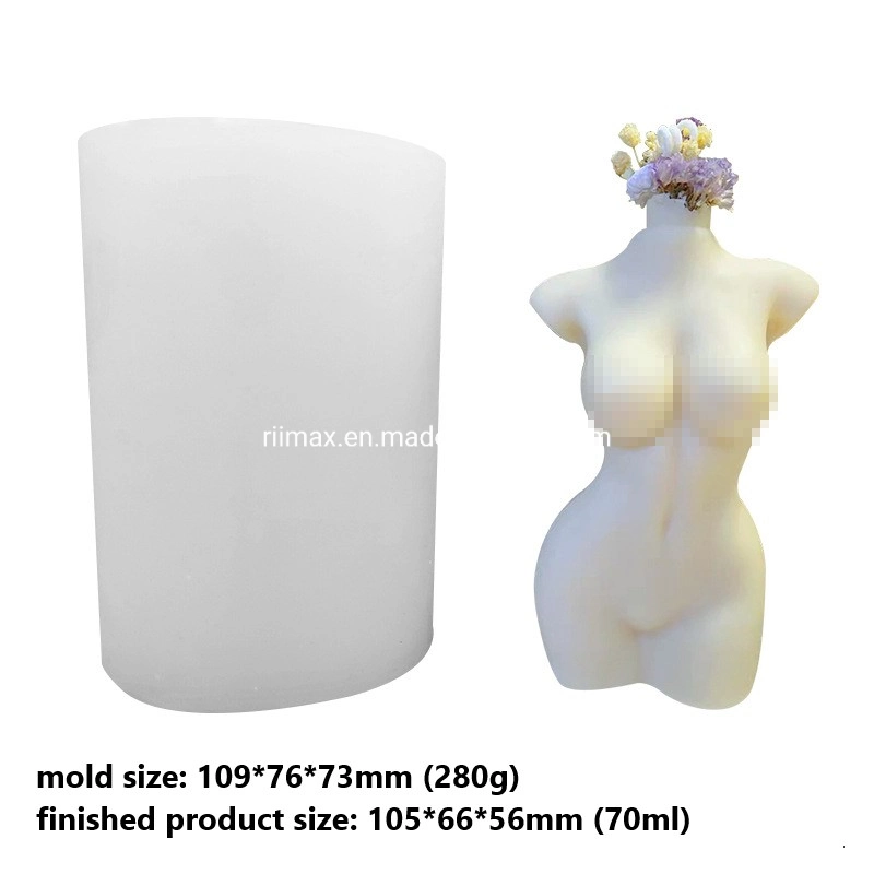 3D Human Body Art Goddess Female Model Body Silicone Molds Crystal Resin Wax Mould Candle DIY Craft Silicone Candle Molds