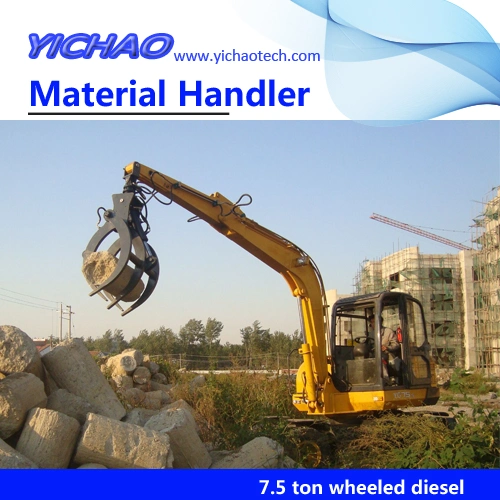 Stainless Ferrous Non-Ferrous Steel Iron Scrap Recycling Stationary Electrical Mobile Material Handler
