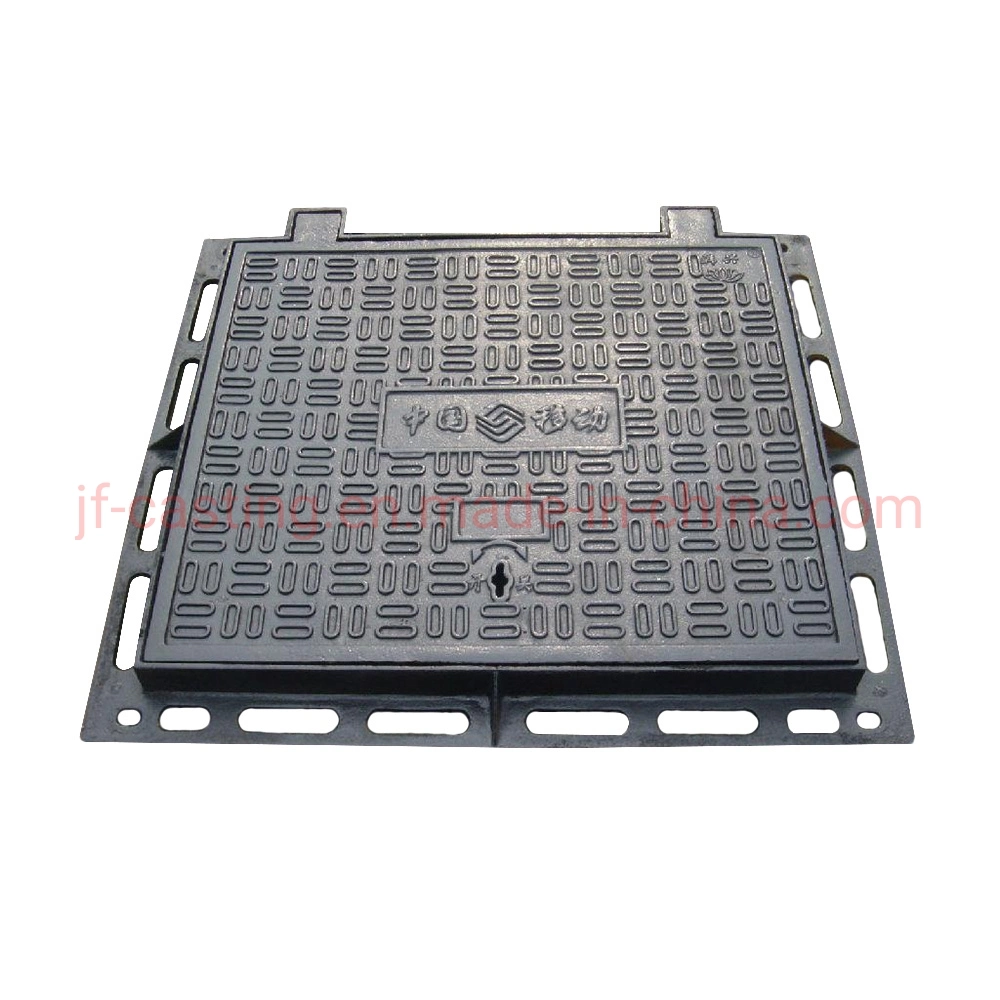 Square Manhole Cover with Frame in Moulding Line Manufacture Ductile Iron Casting