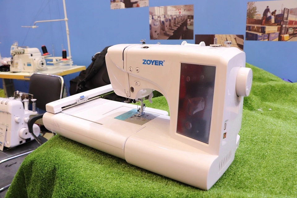 Zy-1950t Zoyer Domestic Embroidery Sewing Machine Different Type Patterns Home Use House Hold Machine
