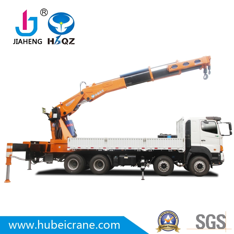 HBQZ Factory Supply Knuckle Boom Truck Crane 80 Tons SQ1600ZB6 Knuckle Truck Mounted Crane