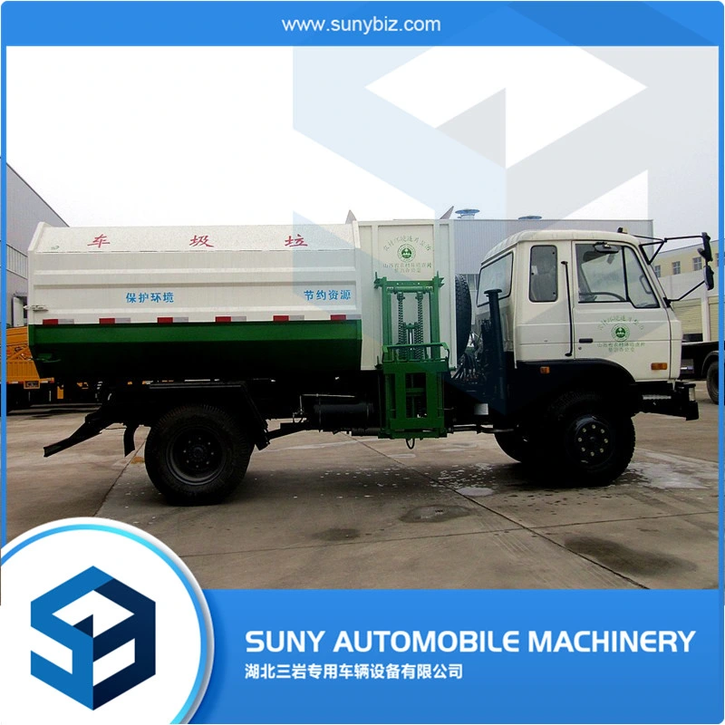 10 M3 Side Loading Garbage Truck Dongfeng 4X2 Refuse Collection Truck Automated