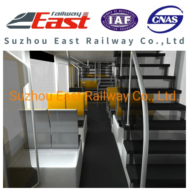 High Quality Relible Railway Vehicle Passenger Railcar Double Decker Coach