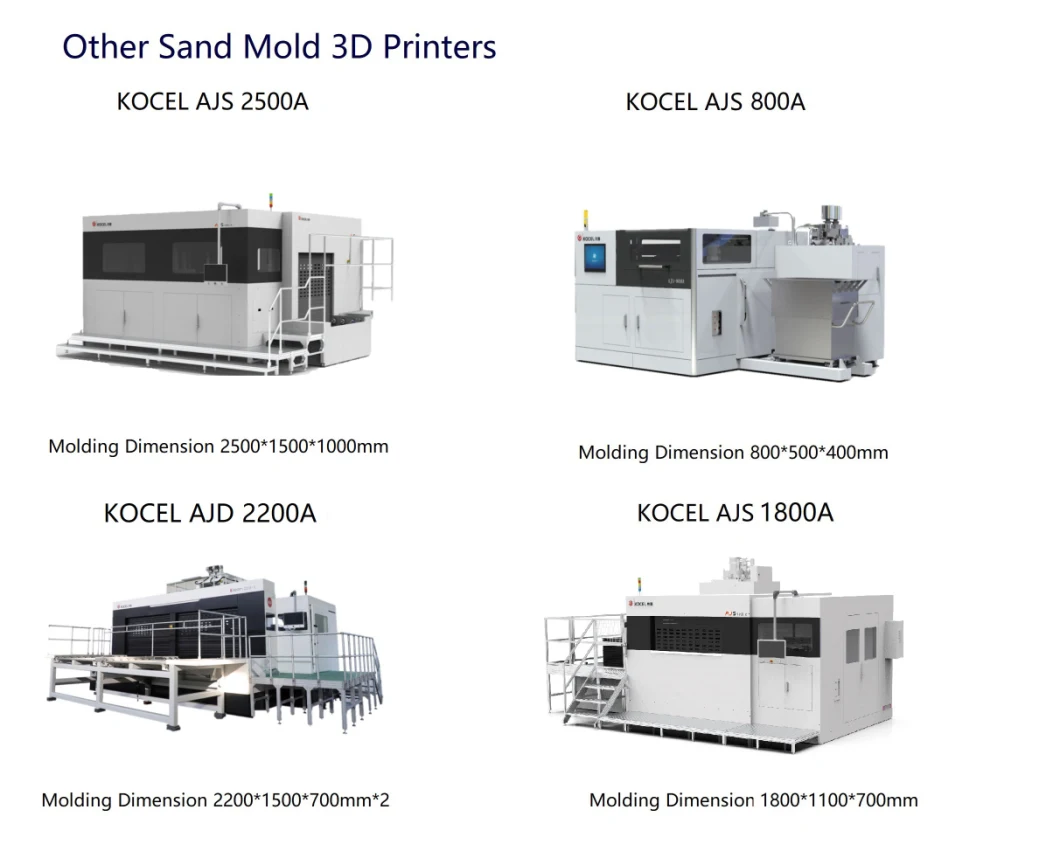 KOCEL Sand Mould 3D Printer for Sand Casting wirh 3D Printing Sand Mold, AJS 300A