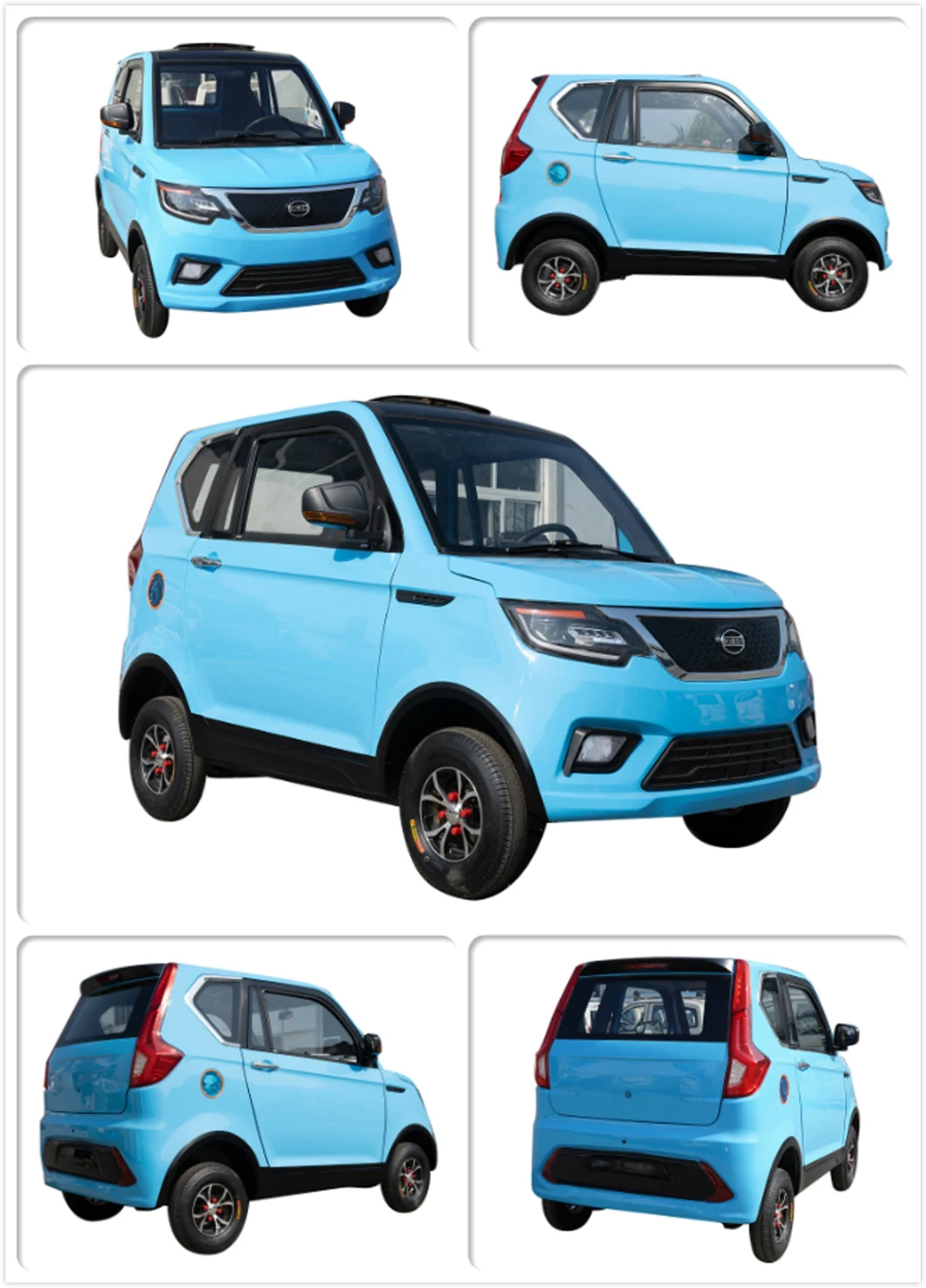 Electric Motor Taxi Car 4 Seats Mini Electric Car for Sale Made in China