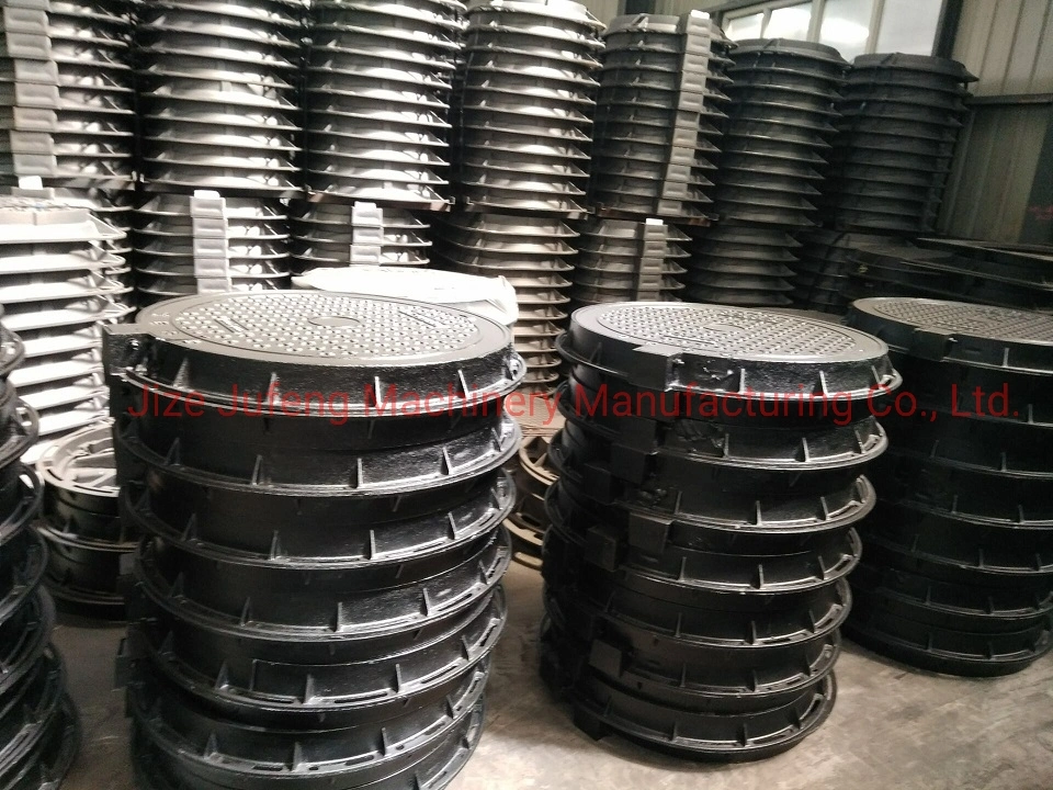 Ductile Iron Manhole Cover and Frame Jufeng Foundry Moulding Line Casting