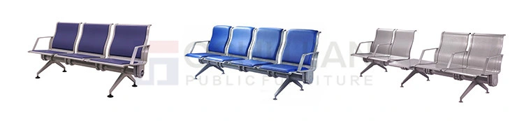Oshujian Train Railway Airport Aluminum Waiting Lounge Row Chair