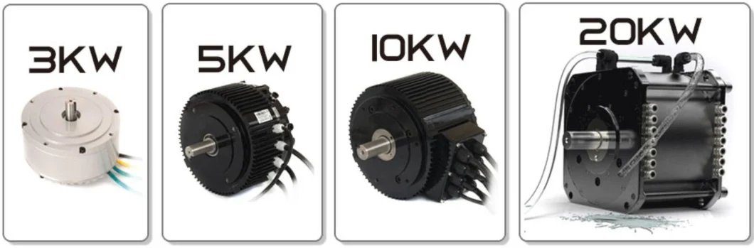 10kw air cooled / water cooled motor for electric scooter