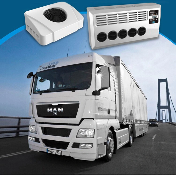 24V DC Compressor Commercial Truck Car Air Conditioner Installed Easy