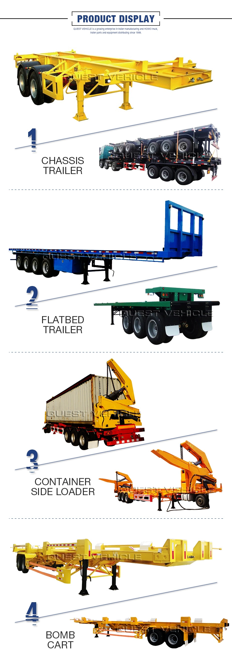 20FT Container Side Lifter Side Loading Trailer Truck