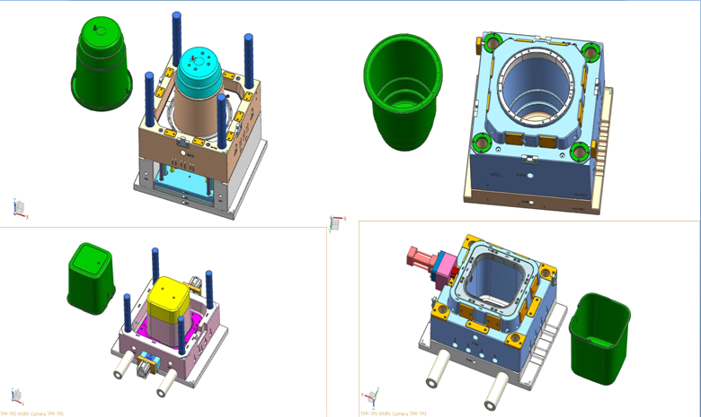 Garbage Can Mould/Die Casting Mold/China Moulds/Plastic Ash-Bin Products Moulds/Injection Moluld